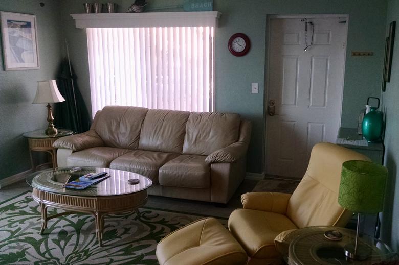 108 Living Room w/ sleeper sofa and recliner